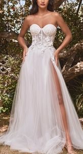 COPY - Off white strapless wedding gown bridal dress